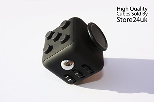 Fidget Cube 1Pcs 6-side Toy Stress Relief For Adults Children 12+ PRE ORDER 10 NOV - 14 NOV (Black)