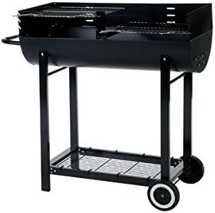 1/2 Barrel Charcoal BBQ with Windsheild