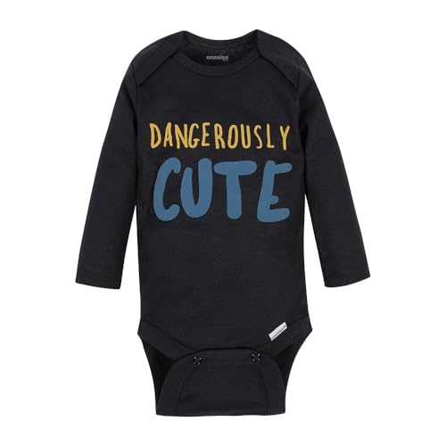 Image of Onesies Brand Unisex Baby 6-Pack Long Sleeve Bodysuits - Breathable Cotton One-Piece Outfits for Newborns & Infants