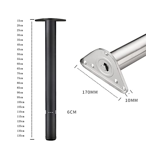 Pieds de table réglables 60mm support de plan de travail et meuble bas - 3