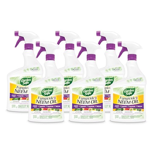 Garden Safe Brand Fungicide3 with Neem Oil, 32 Fluid Ounces,