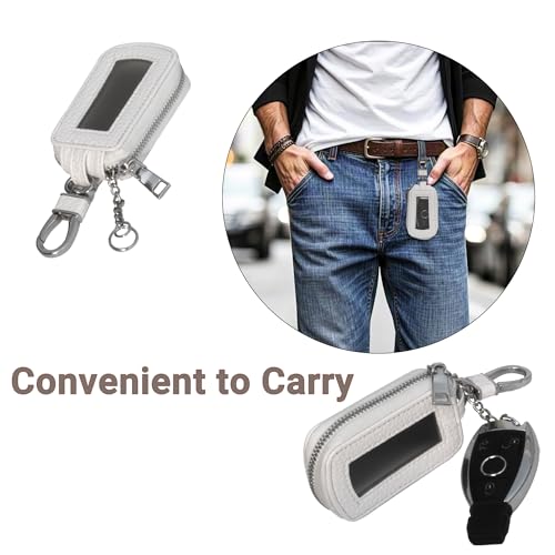 Image of Yuoyar Premium Leather Key Fob Case - Universal Car Key Holder