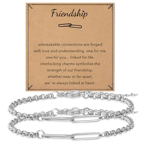 AULSIEY Matching Bracelets for Best Friends, Friendship...