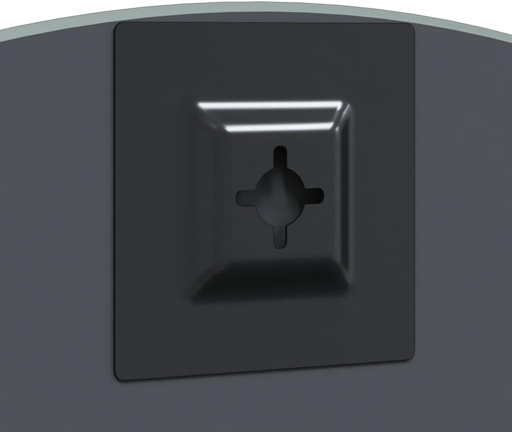 vidaXL Wall Mirror Ø 23.62 in Tempered Glass, Modern Wall Mirror, Elegant Reflective Decor Piece, Minimalist Bathroom, Stylish Indoor for Home Enhancing