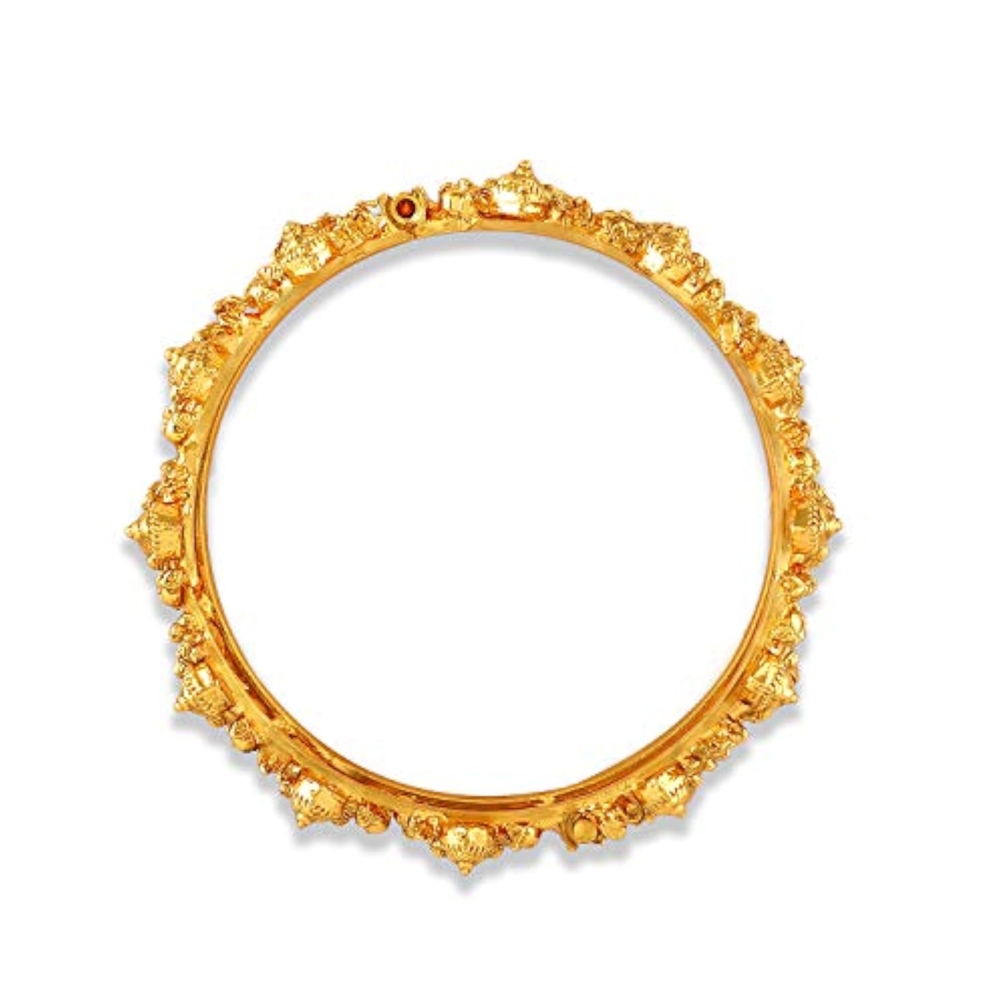 Brass Rajasthani Traditional Plating Laxmi Bangles, Cultural Charm