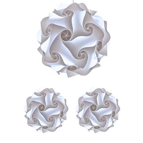 ⭐ SET LAMPADARIO FIOCCO sfera diametro 50 cm + 2 LAMPADE comodino 25 cm. Colore Bianco. Prodotto originale e brevettato Lampadesign