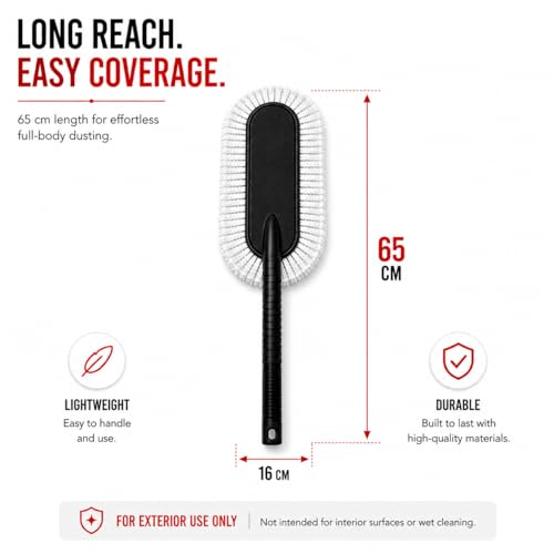 Image of FALCON ONE Car Duster | Wax-Coated Microfiber | Scratch-Free Exterior Cleaner | 65 CM (1)
