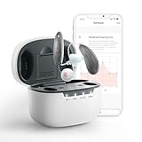 Ceretone Hearing Aids with Bluetooth & App Control, Self-Fitting Rechargeable Hearing Aid for Seniors with Functional Charging Case, Hearing Test, Dual Microphone, Noise Reduction, Invisible Fit, Great Gift