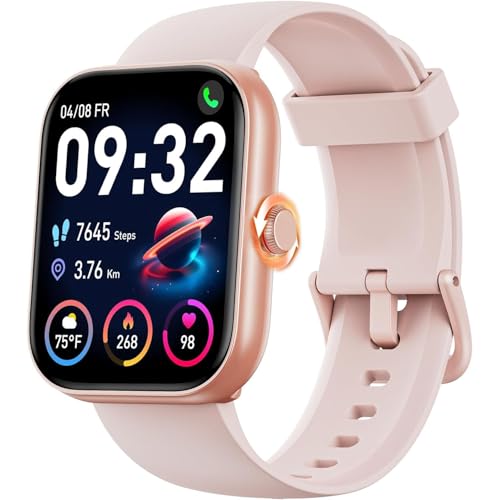 ENOMIR Smartwatch Damen mit Telefonfunktion, Alexa Integriert 1.91″ Uhr Damen mit Herzfrequenz SpO2 Stress Schlafmonitor, 110+ Sportmodi Fitnessuhr, IP68 wasserdichte Sport Armbanduhr für Android iOS., 8.79 €