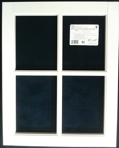 Duo- Corp 2229bsvx1 White Vinyl Barn Sash, 22