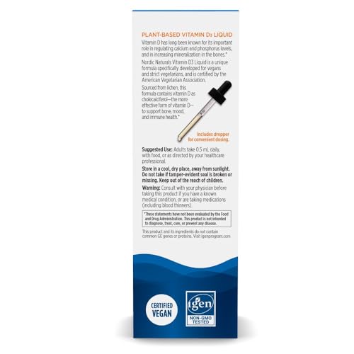 Nordic Naturals Plant-Based D3 Liquid