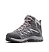 Columbia Womens Crestwood Mid Waterproof, Graphite/Daredevil, 8 Wide