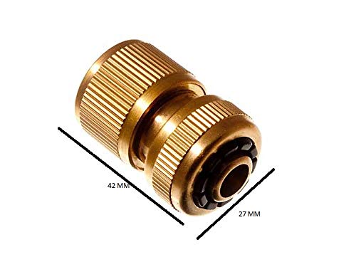 Raccord tuyau laiton 12 mm connecteur universel arrosage jardin lot de 8 pièces - 2