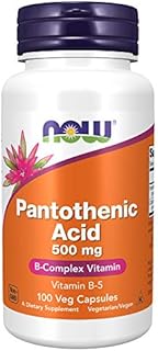 NOW Supplements, Pantothenic Acid (Vitamin B-5) 500 mg, B-Complex Vitamin, 100 Capsules