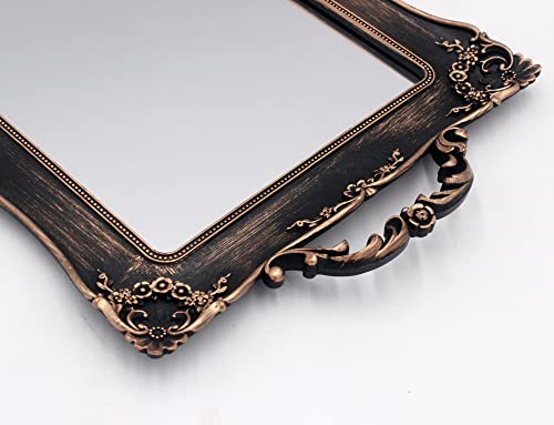 Tstarer 002 Antique Decorative Gold Framed Square Mirror Tray thumb #6