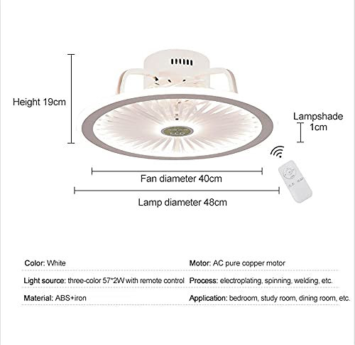 Télécommande LED ventilateur de plafond lampe moderne connectée application 50cm - 5