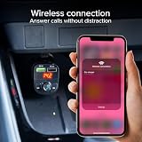 SBS Ładowarka Samochodowa 15 W z Nadajnikiem Bluetooth FM, Radiem, Zestawem Głośnomówiącym, MP3, Odtwarzaczem Audio, LCD, Adaptacyjnym Szybkim Ładowaniem AFC, USB 3.1, Gniazdem 12 V, Czarna