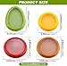 T-Raputa Avocado Saver and Tomato Holder - Set of 4 Reusable Storage Containers for Fridge - Ideal for Garlic, Onions, Lemons, and Potatoes
