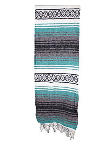 Canyon Creek Mexican Style Falsa Yoga Blanket (Teal Green) #TOP2