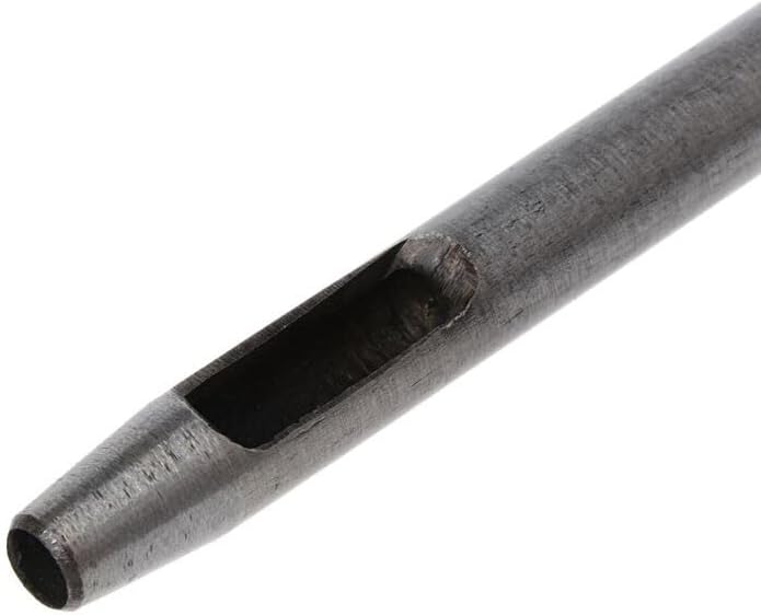10Pcs Leather Hole Punch Cutter 0.5mm-5mm Working Tools for Leather Watch Bands Belts Canvas Paper Plastics Round E56C