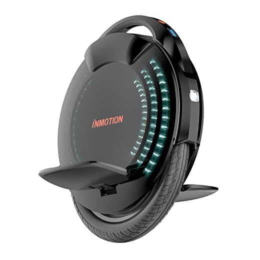 INMOTION V8F Electric Unicycle 16inch One Wheel Self Balancing for Adults, Smart Electric Wheel with LEDs Built-in Speaker HD Display Max Speed 22mph