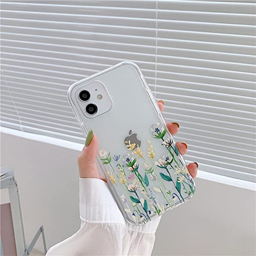 Coque fleur iPhone 13 Pro Max : protection silicone transparente
