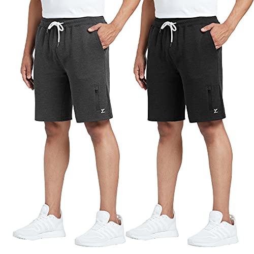 Image of XYXX Men's Hype Cotton Regular Fit Solid Shorts with Side Pockets and No Marks Waistband (Pack of 2)