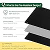 PONGARD Fireproof Stove Top Covers for Electric Stove, Waterproof & Heat Resistant Mat for Glass Top, Stovetop Protector, Anti-Scratch, 30x21 Black #2