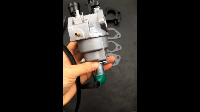 Huayi P27-2 Carburetor Replacement For Duromax XP10000E 18HP Generator - Includes Gaskets, Fuel Line, Filter & Intake Manifold