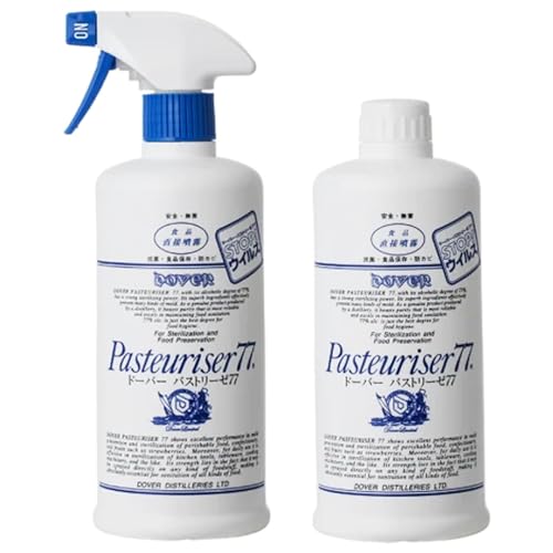 【セット買い】 パストリーゼ 500ml スプレーヘッド付き ・ 500ml 詰め替え用 まとめ買い 除菌剤 アルコール 日本製 除菌 無香料 アルコール除菌 食品にも使える お弁当の商品画像（Amazon）