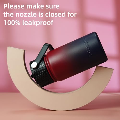 Image of BJPKPK Insulated Water Bottle, 15oz Stainless Steel with Straw Lid