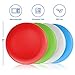 DilaBee Toddler and Kids Plates - 12 Set - Reusable Plastic Dinner Plates - Unbreakable Kitchen Dishes - Microwave and Dishwasher Safe - BPA-Free - Multicolor - 9-inch