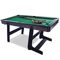 HLC Billardtisch klappbar mit kompletten Zubehör 154 * 77.5 * 81 cm DREI Farben, für Ihre Familie und ihre Kinder. grün