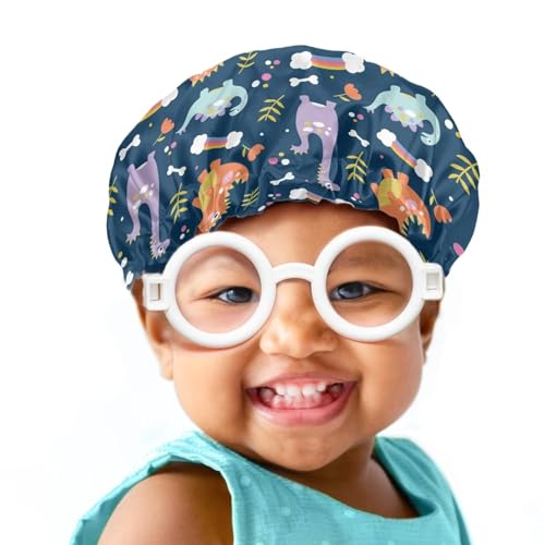 Image of Babrukda Kids Satin Hair Bonnet for Sleeping, Sleep Cap Night Cap Beanie Hat
