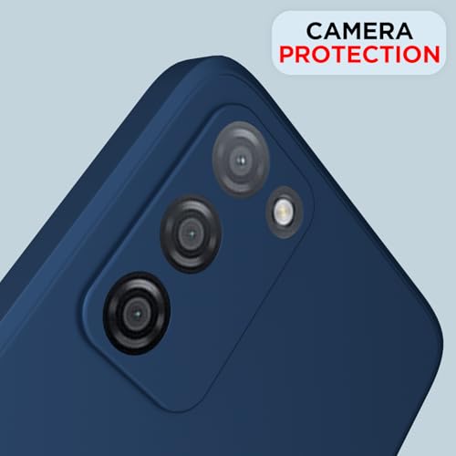 Image of Outlouders Back Cover for Oppo A55 | Camera Protection | Durable Soft Matte Silicone Bumper Case (Blue)