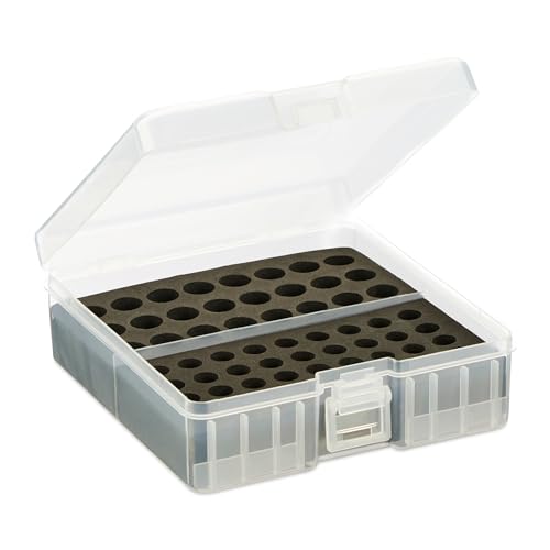 Caja para guardar pilas AA y AAA con tapa transparente para ver el contenido 7