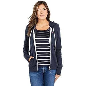Tommy Hilfiger Sweat À Capuche Zippé en Tissu Éponge-Uni Sweatshirt Femme