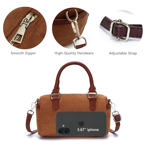 Bolso Pequeño de Ante Sintético para Mujer miniatura 3