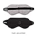 Kimkoo Sleep Mask-Eye Mask for Sleeping, Sleeping Mask Blocking Out Light Perfectly for Women and Men, Soft and Comfortable Blindfold for Travelling, with Pouch (Black+Gray)
