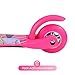 Barbie Self Balancing Kick Scooter with Light Up Wheels, Extra Wide Deck, 3 Wheel Platform, Foot Activated Brake, 75 lbs Limit, Kids & Toddlers Girls or Boys, for Ages 3 and Up
