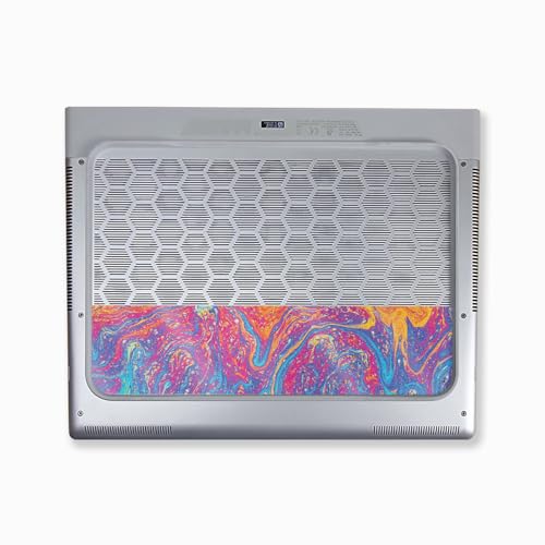 Image of Glossy Glitter Laptop Skin Compatible with Alienware X16 R2 (2024) - Paint Currents - Premium 3M Vinyl Protective Wrap Decal Cover - Easy to Apply | Crafted in The USA by MightySkins