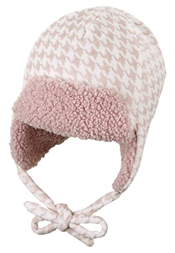 Bonnet aviateur fille pied de poule Sterntaler idéal pour les balades