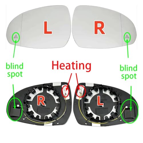 Miroir de rétroviseur chauffé avec angle mort Classe E W214 - 2