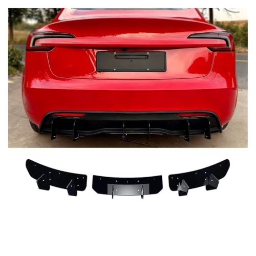 Spoiler pare-chocs voiture Model 3 2025 : kit modification lèvre et diffuseur arrière
