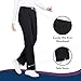 CHEROKEE Workwear Professionals Women Scrubs Pant Mid Rise Straight Leg Pull-on Cargo WW170P, L Petite, Black