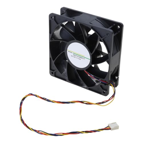Riiichflowshop Ventilador de refrigeración de CPU con cojinetes DC12V 12 cm 12038 7500 RPM Ventiladores de refrigeración de Alto caudal de Aire silenciosos para chasis de PC de plástico