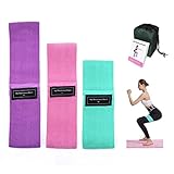 Jatkaa Resistance Bands for Working Out with Anti-Slip Design, 3 Resistance Level Booty Bands for...