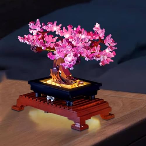 DALDED LED Light Kit for Lego Pink Bonsai Tree 10281, Compatible with Lego 10281, Lighting Your Toy for Bonsai Tree - Without Model (Not Include Lego Set)