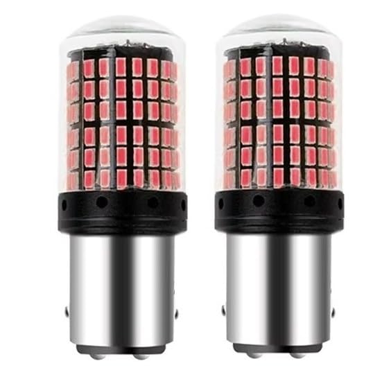 144 SMD 4014 LED Dual Point brake/Tail Light LED bulb RED Bay15d P21/5w, 1157, 380, P21-5W - 1 Pair-image-38