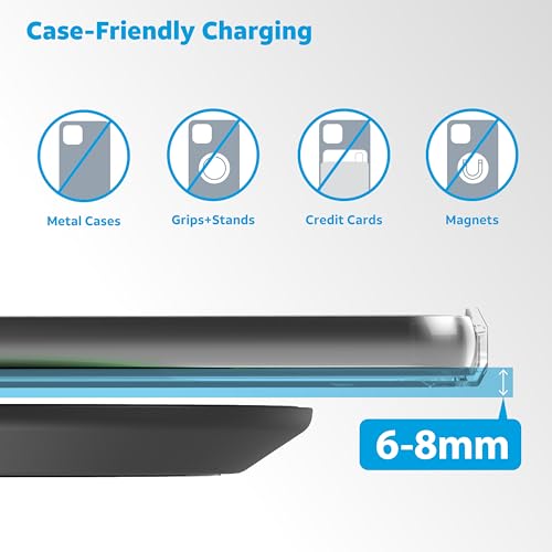 At&T 450Q 15W Qi Certified Case-Friendly Wireless Charging Pad thumb #1